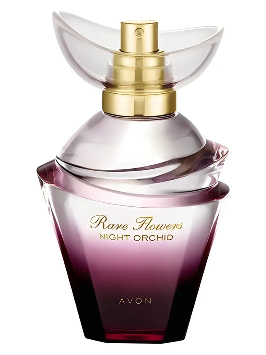 Avon Rare Flowers Night Orchid fragrance bottle