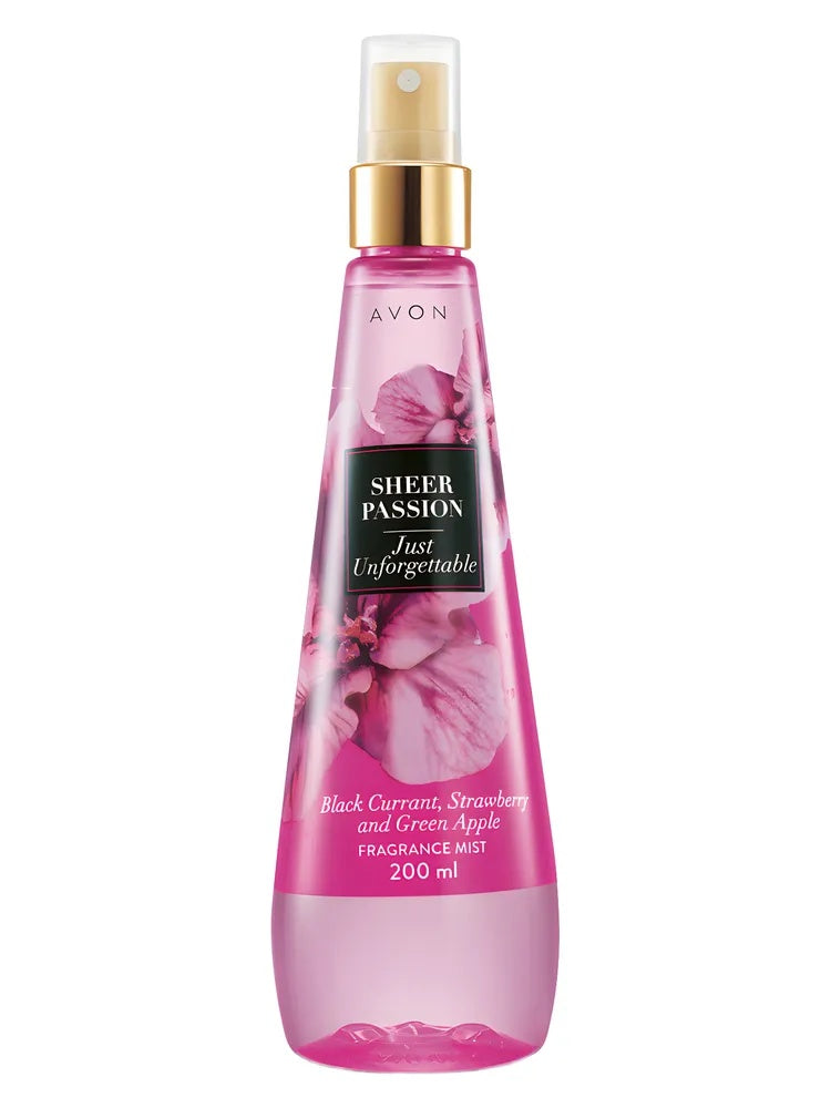 Avon Sheer Passion Just Unforgettable fragrance bottle