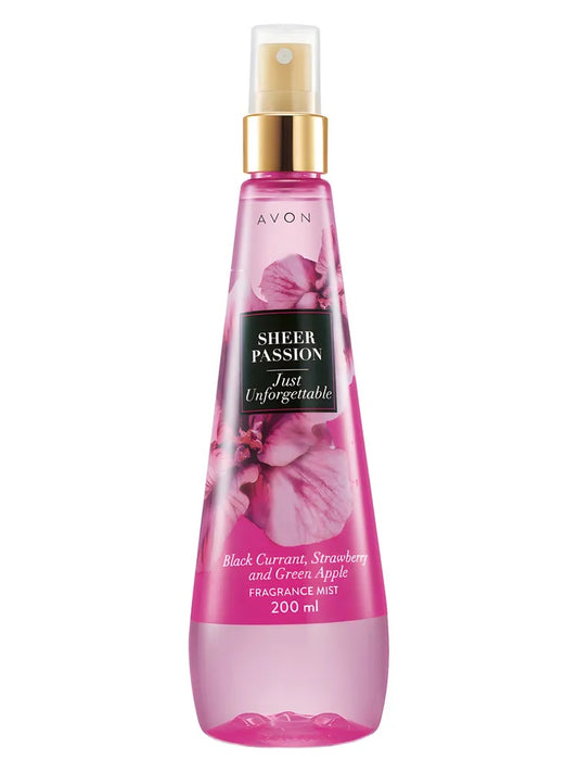 Avon Sheer Passion Just Unforgettable fragrance bottle