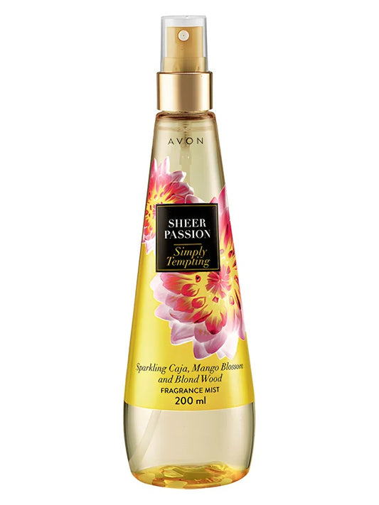 Avon Sheer Passion Simply Tempting fragrance bottle