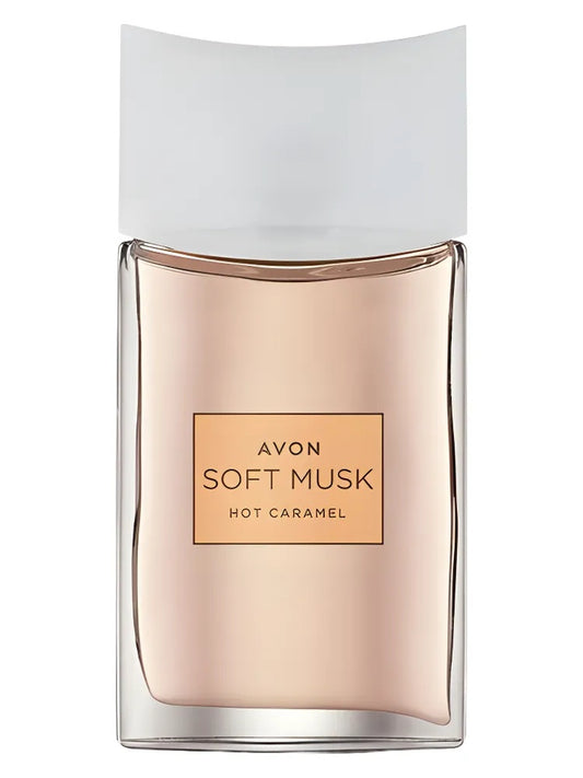 Avon Soft Musk Hot Caramel fragrance bottle