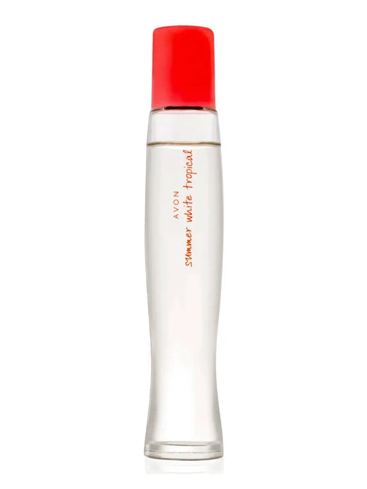 Avon Summer White Tropical fragrance bottle