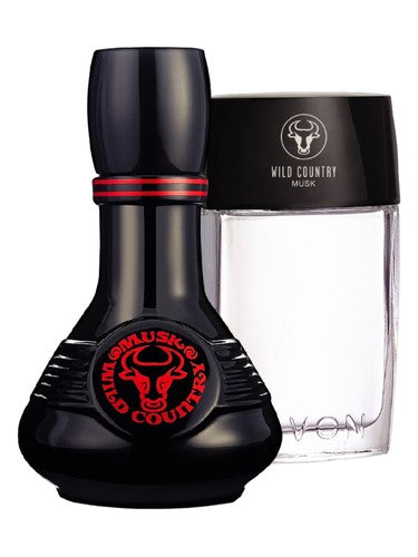 Avon Wild Country Musk fragrance bottle