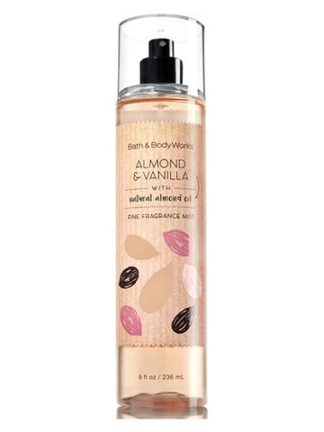 Bath Body Works Almond & Vanilla fragrance bottle