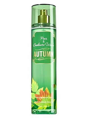 Bath Body Works Autumn Pear & Cashmere Woods fragrance bottle