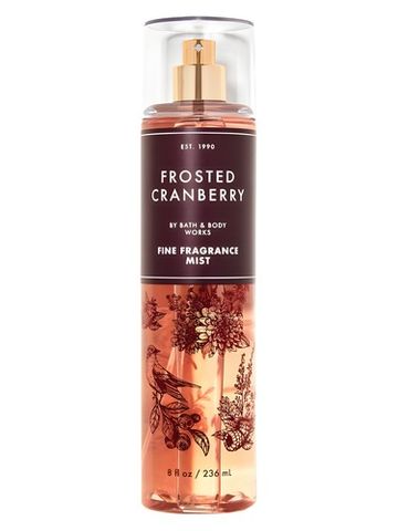 Bath Body Works Frosted Cranberry Body Mist fragrance bottle