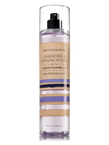 Bath Body Works Lavender & Sandalwood fragrance bottle