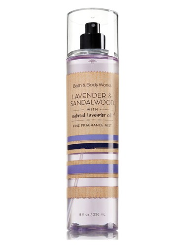 Bath Body Works Lavender & Sandalwood fragrance bottle