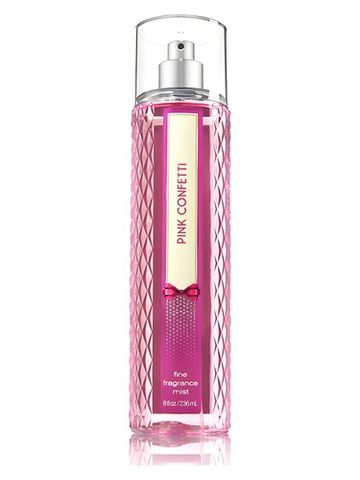 Bath Body Works Pink Confetti fragrance bottle