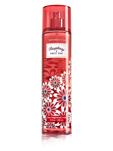 Bath Body Works Raspberry & Sweet Mint fragrance bottle