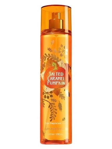 Bath Body Works Salted Caramel Pumpkin fragrance bottle
