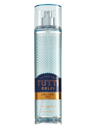 Bath Body Works Tutti Dolci White Mocha Kiss fragrance bottle
