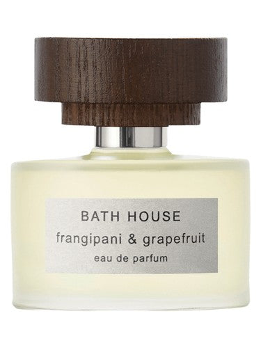 Bath House Frangipani & Grapefruit fragrance bottle