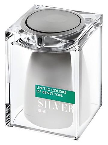 Benetton Silver Man fragrance bottle
