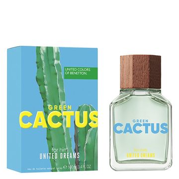 Benetton United Dreams Green Cactus EDT fragrance bottle