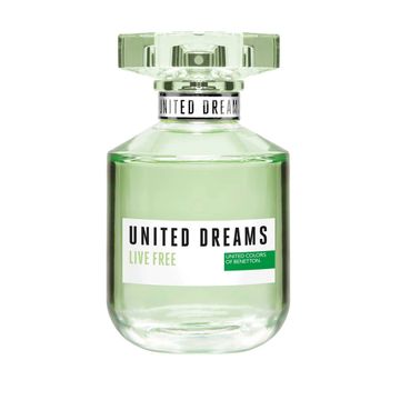 Benetton United Dreams Live Free EDT fragrance bottle
