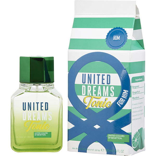 Benetton United Dreams Tonic EDT fragrance bottle