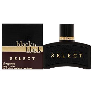 Black Is Black Select EDT fragrance bottle