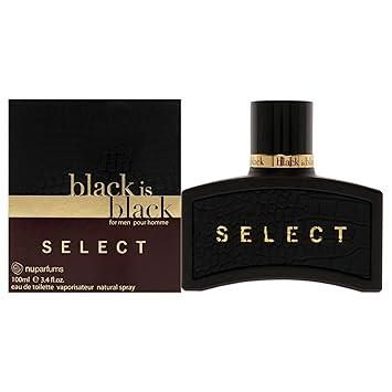 Black Is Black Select EDT fragrance bottle