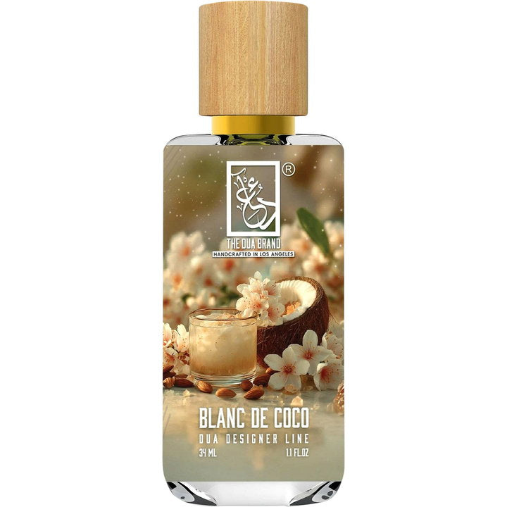 The Dua Brand Blanc de Coco fragrance bottle
