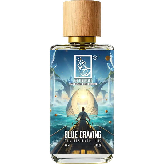 The Dua Brand Blue Craving fragrance bottle
