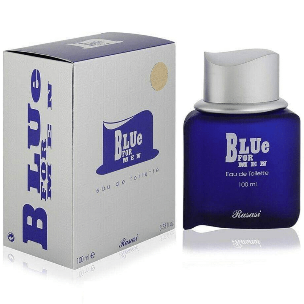 Blue EDT fragrance bottle