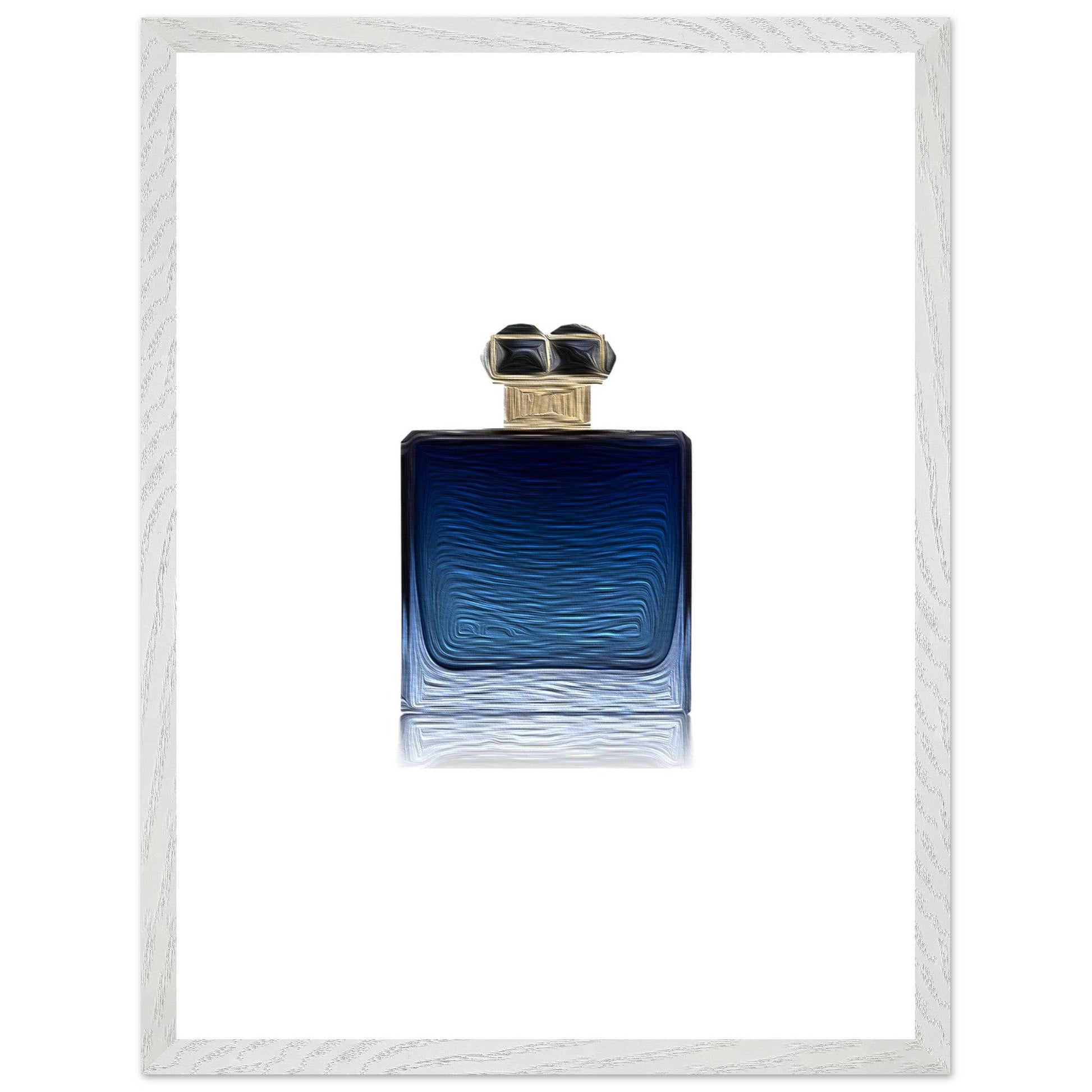 Blue Wooden Framed Poster With Premium Semi-Glossy Paper - Chaos Fragrances
