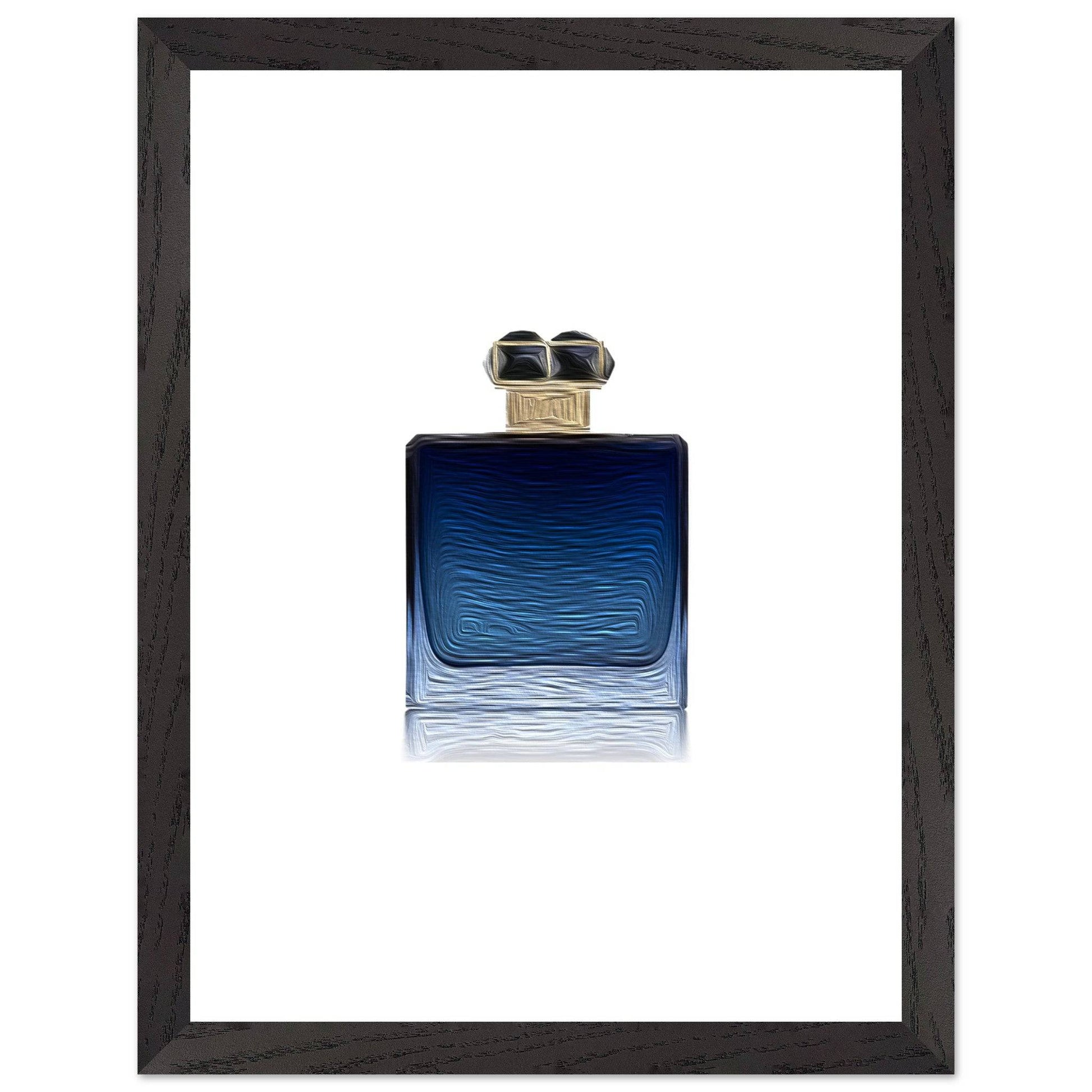 Blue Wooden Framed Poster With Premium Semi-Glossy Paper - Chaos Fragrances