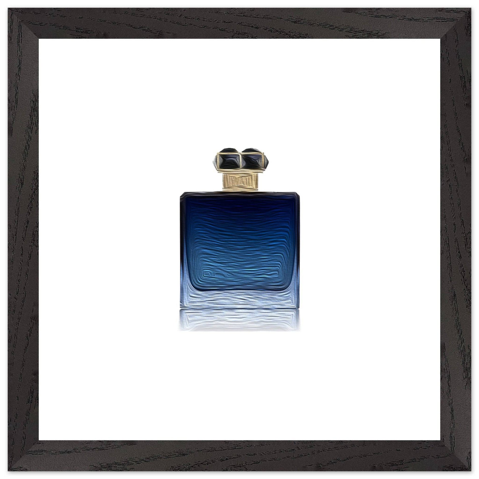 Blue Wooden Framed Poster With Premium Semi-Glossy Paper - Chaos Fragrances
