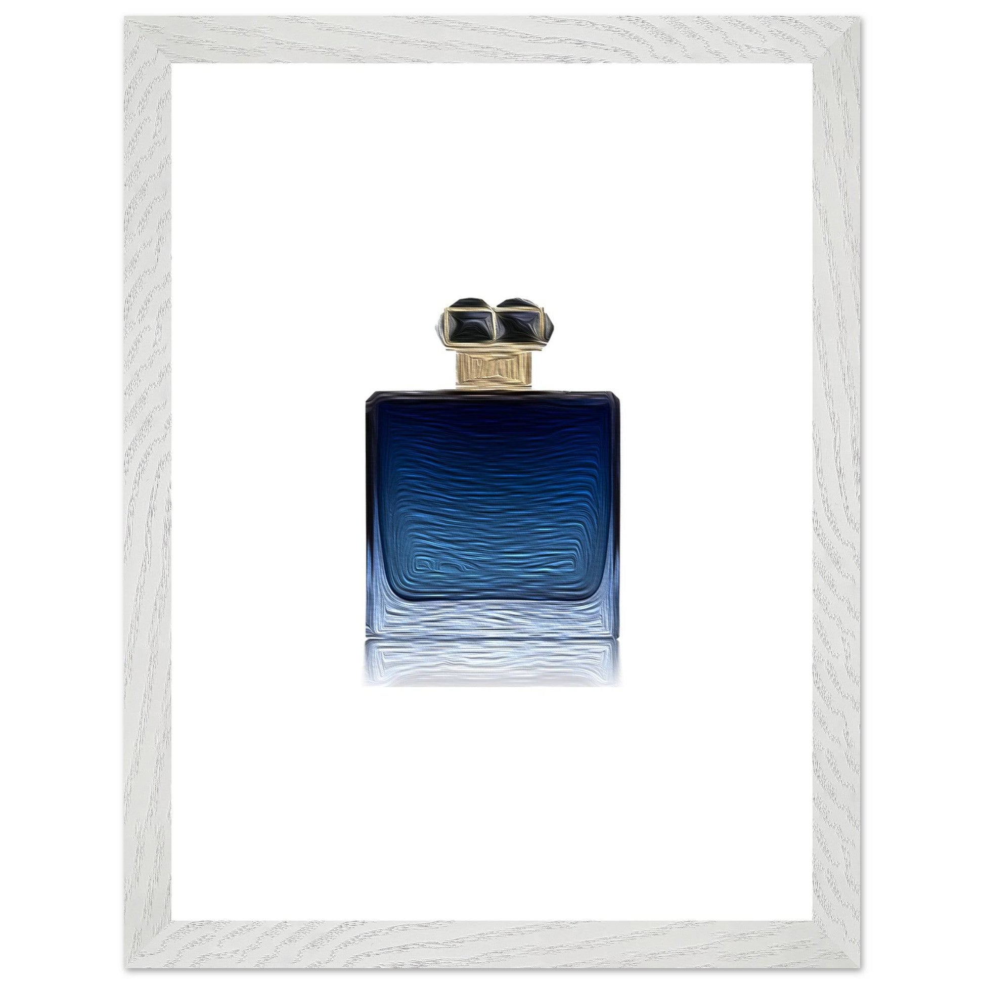 Blue Wooden Framed Poster With Premium Semi-Glossy Paper - Chaos Fragrances