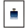 Blue Wooden Framed Poster With Premium Semi-Glossy Paper - Chaos Fragrances