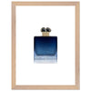 Blue Wooden Framed Poster With Premium Semi-Glossy Paper - Chaos Fragrances