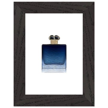 Blue Wooden Framed Poster With Premium Semi-Glossy Paper - Chaos Fragrances