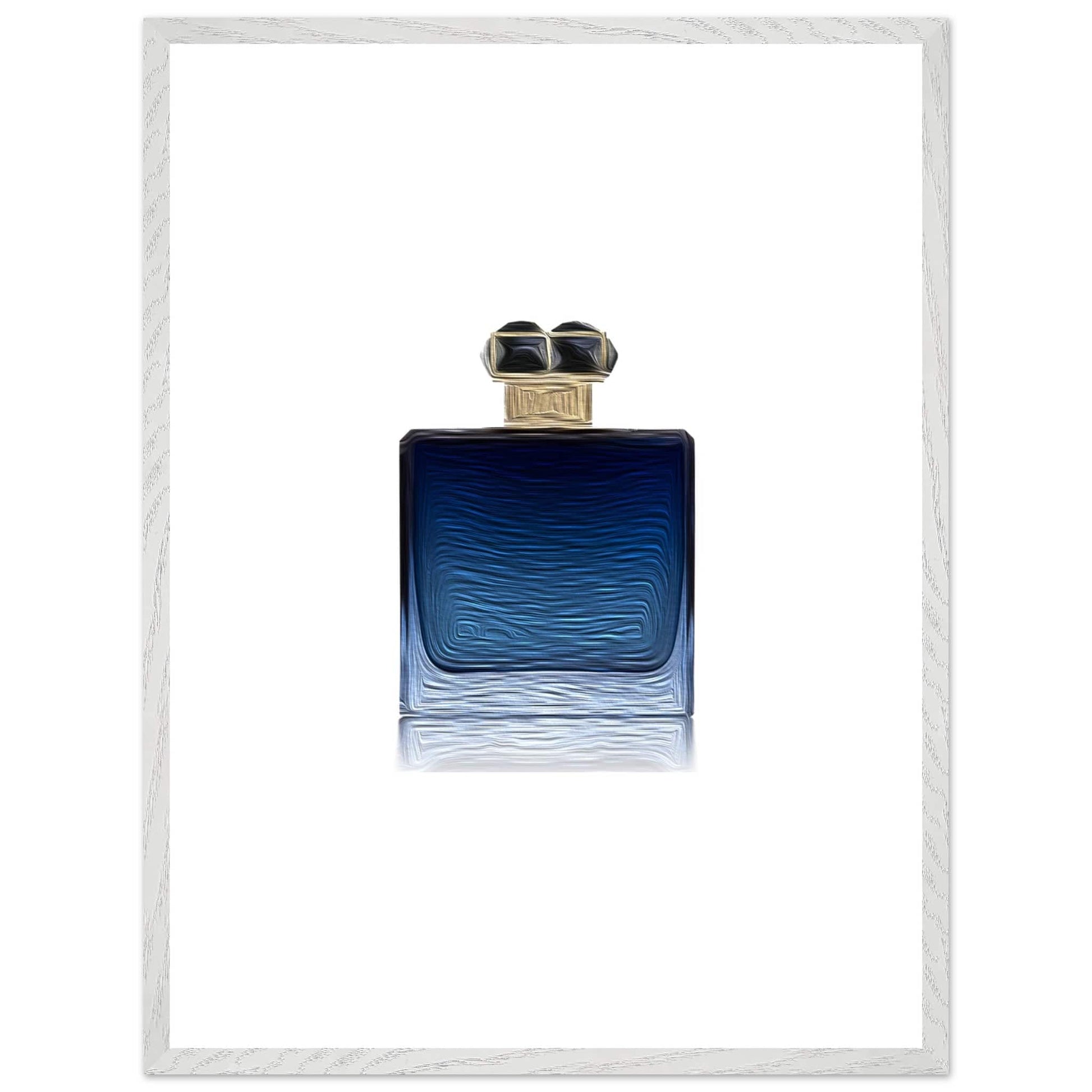 Blue Wooden Framed Poster With Premium Semi-Glossy Paper - Chaos Fragrances