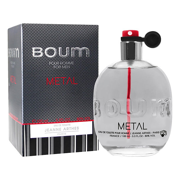 Boum Metal EDT fragrance bottle