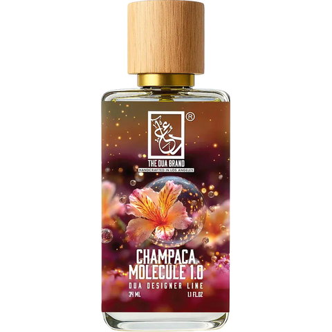 The Dua Brand Champaca Molecule 1.0 fragrance bottle