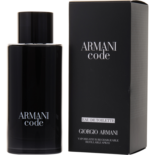 Armani Code Eau de Toilette refillable 125 ml bottle and box