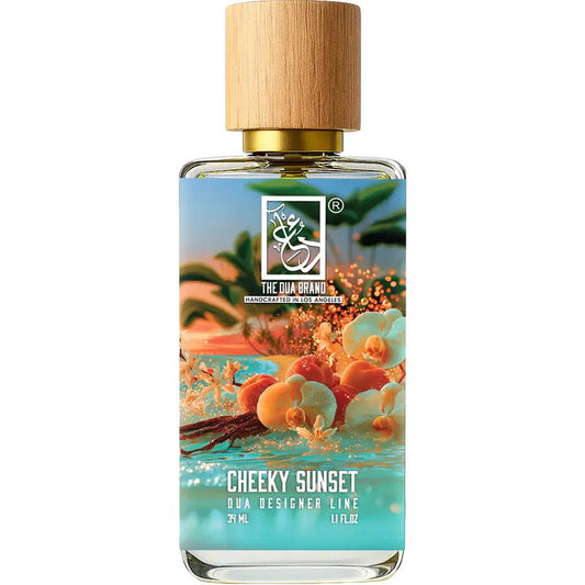The Dua Brand Cheeky Sunset fragrance bottle