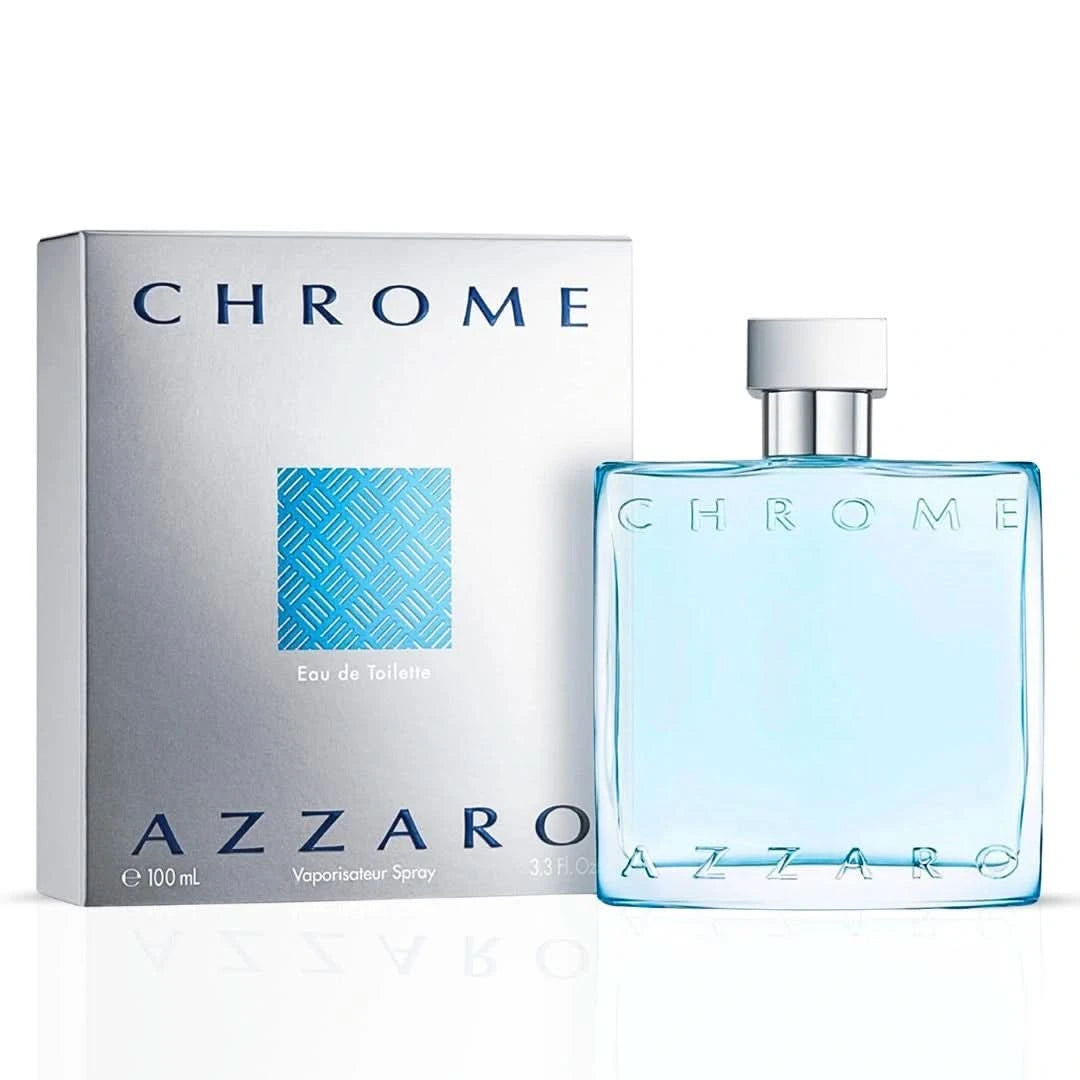 Chrome EDT fragrance bottle