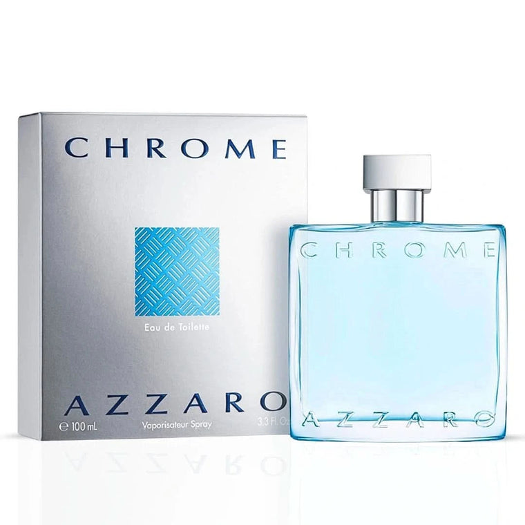 Chrome EDT fragrance bottle
