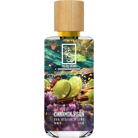 The Dua Brand Cinnamon Vision fragrance bottle