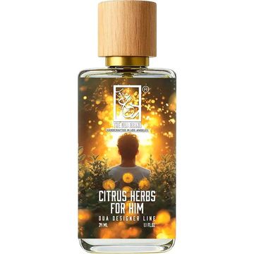The Dua Brand Citrus Herbs for Him fragrance bottle
