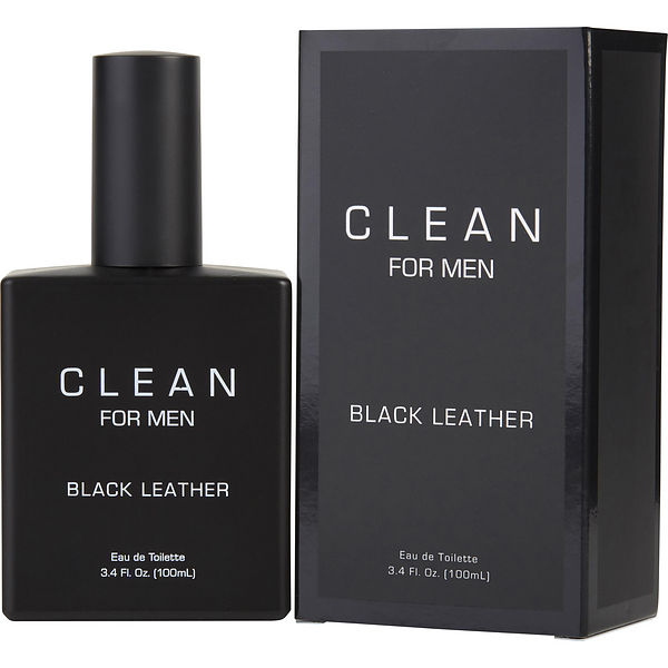 Clean Black Leather EDT fragrance bottle