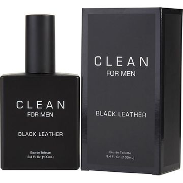 Clean Black Leather EDT fragrance bottle