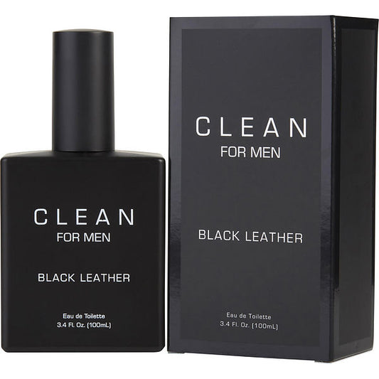 Clean Black Leather EDT fragrance bottle