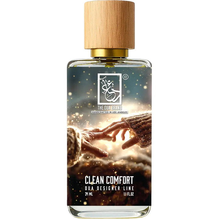 The Dua Brand Clean Comfort fragrance bottle