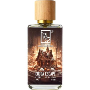 The Dua Brand Cocoa Escape fragrance bottle