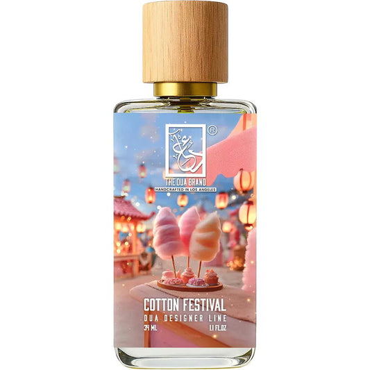 The Dua Brand Cotton Festival fragrance bottle