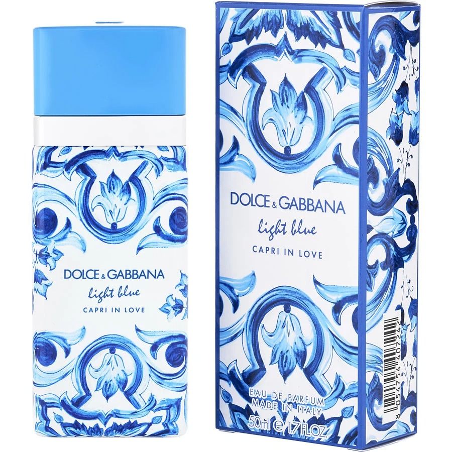 D & G Light Blue Capri In Love EDP fragrance bottle