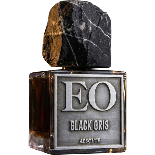 Ensar Oud Black Gris: Obsidian fragrance bottle